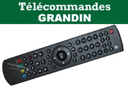 Vente en ligne de télécommandes infrarouges pour les appareils de la marque  GRANDIN